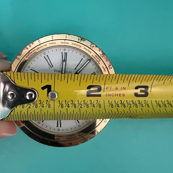 Authentic Tiffany & Co. Portfolio Travel Clock - Picture 5 of 5